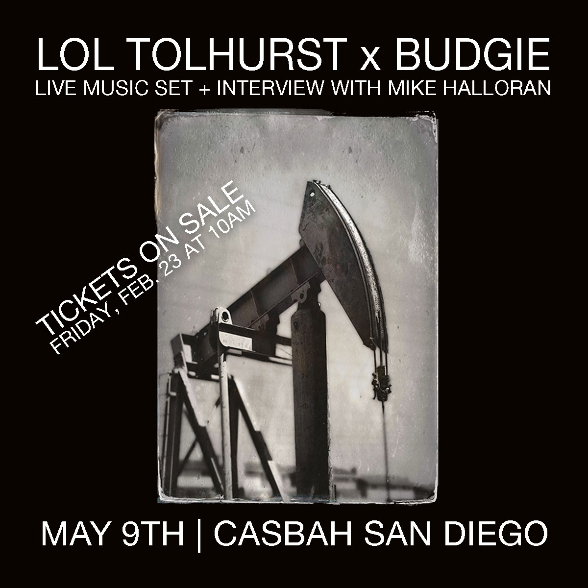 We're excited to announce our first headlining show Thursday, May 9th at @casbahsandiego. Tickets are on sale Friday, February 23rd at 10am local time. Space is extremely limited so don't wait to purchase.