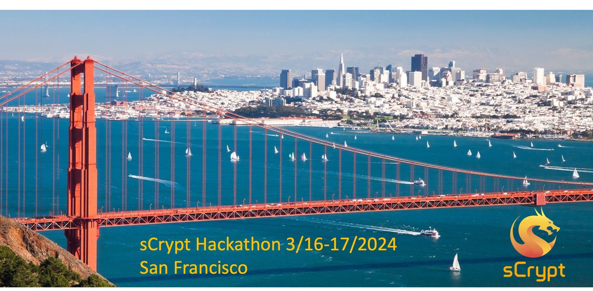 Calling all Builders! sCrypt 2024 Hackathon is ON! Come hack with top bitcoin coders and win prizes. Register for free now at forms.gle/gafqLwgXTYJU7E…. More details coming SOON™️.