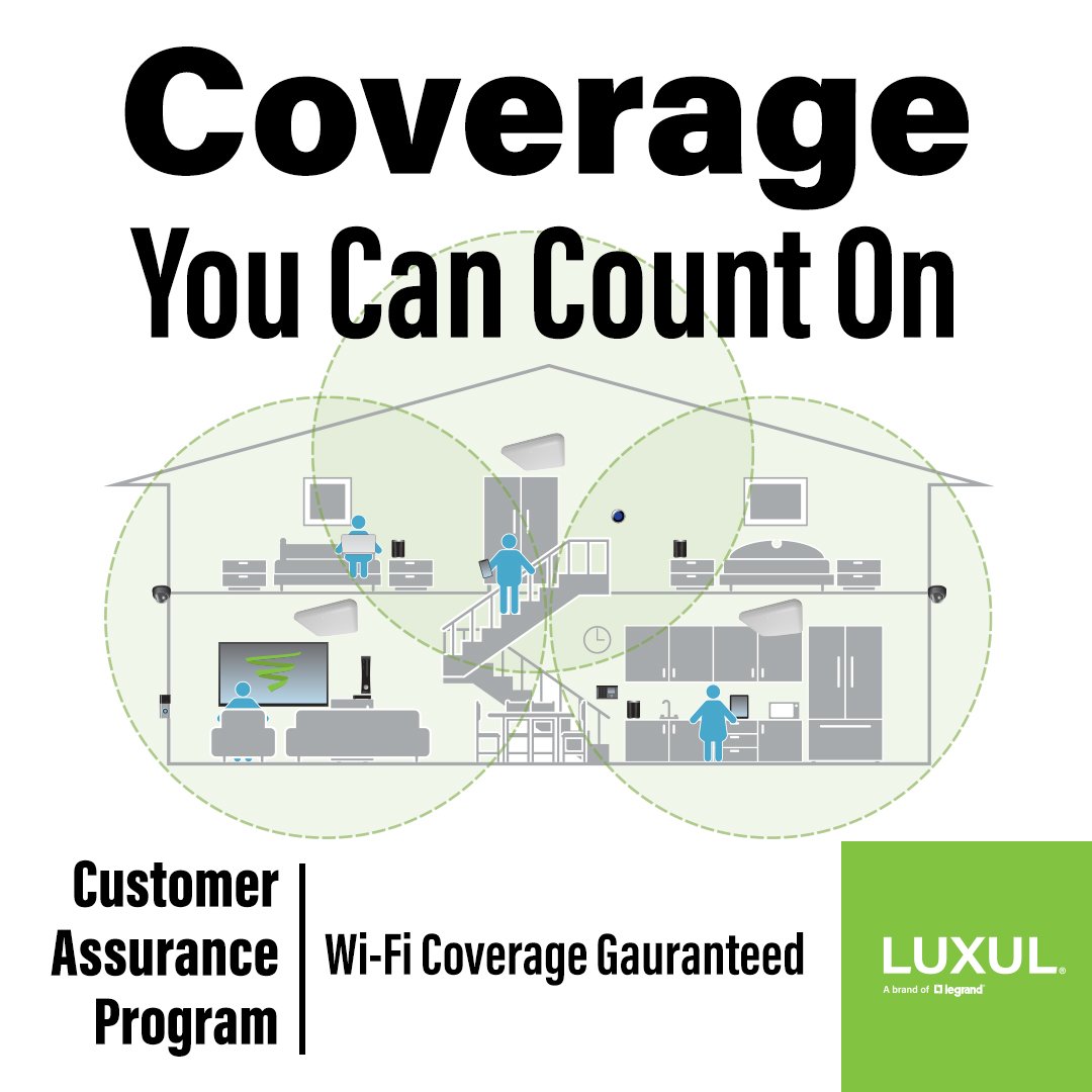 Let us design your wired and wi-fi network for free, and guarantee it! 🔥💪
Learn more ▶️ tinyurl.com/mvjm7b3m
#Luxul #CAP #CustomerAssuranceProgram #Support #CustomerSupport #Installer #AV #Tech #WiFi #Network #SmartHome #HomeAutomation #Tools #AVTweeps #RavePubs #LegrandAV