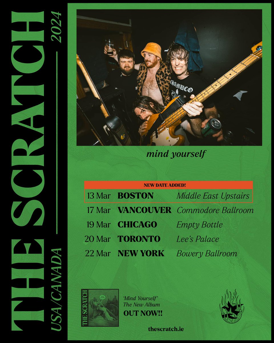 Can't wait for these gigs! Tickets moving quick now tell your friends tell your families 🇺🇸🇨🇦: linktr.ee/TheScratch