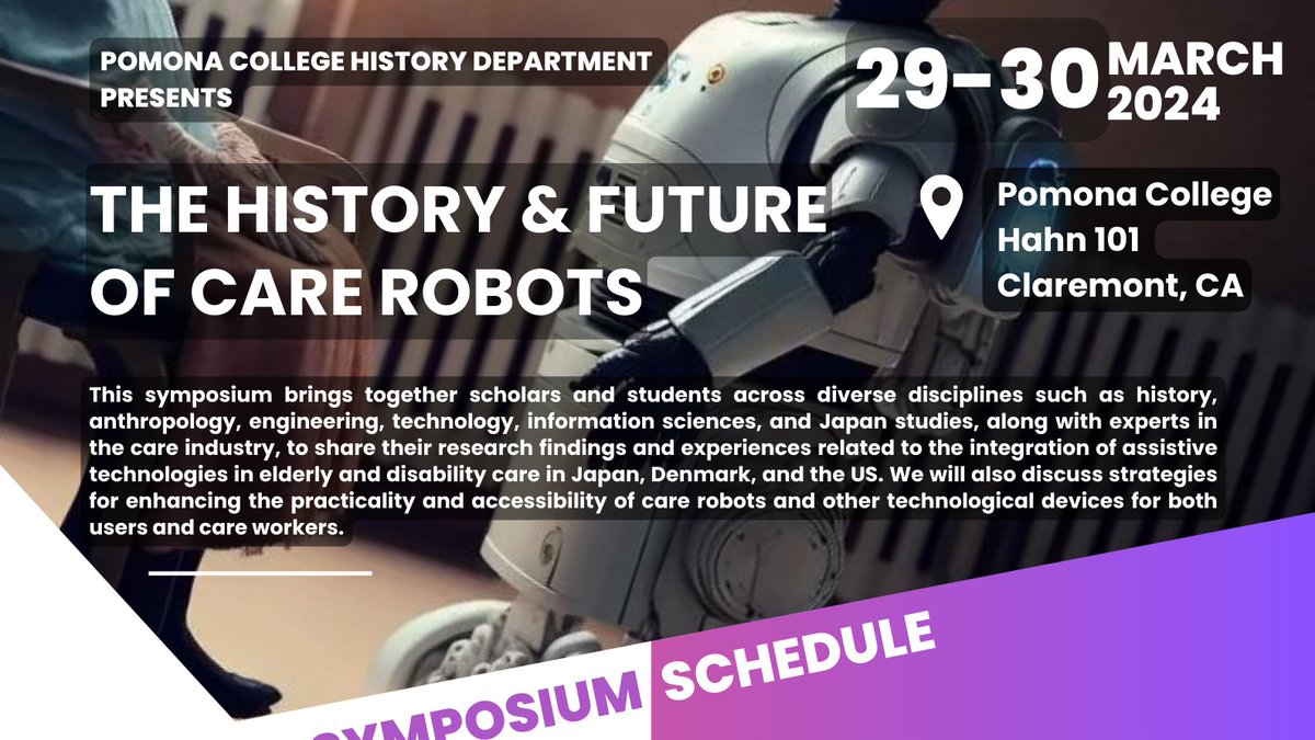 SSRC Abe Fellows Network (@abefellowship) on Twitter photo March 29-30 | The History and Future of Care Robots, hosted by <a href="/AngelinaChin831/">Angelina Chin</a> with support from <a href="/ssrc_org/">SSRC</a> <a href="/Japanfoundation/">Japan Foundation 国際交流基金</a> Abe Fellows Network, will address integrating assistive technologies in elderly and disability care in Japan, Denmark, and the US. bit.ly/42PlTXH March 29-30 | The History and Future of Care Robots, hosted by <a href="/AngelinaChin831/">Angelina Chin</a> with support from <a href="/ssrc_org/">SSRC</a> <a href="/Japanfoundation/">Japan Foundation 国際交流基金</a> Abe Fellows Network, will address integrating assistive technologies in elderly and disability care in Japan, Denmark, and the US. bit.ly/42PlTXH