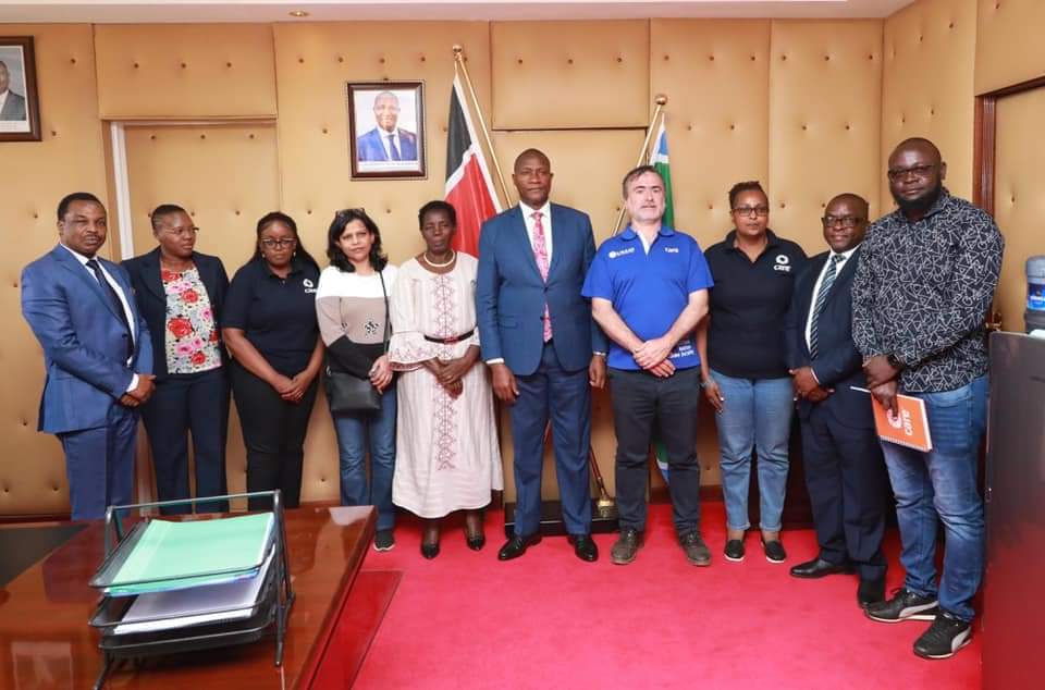 His Excellency Governor @DrBadilishaK has this afternoon hosted a delegation drawn from @CAREinKenya and @GAINAlliance_KE – the two organizations spearheading the CASCADE project, a nutritional improvement intervention, in several counties, Nyandarua being one of them.