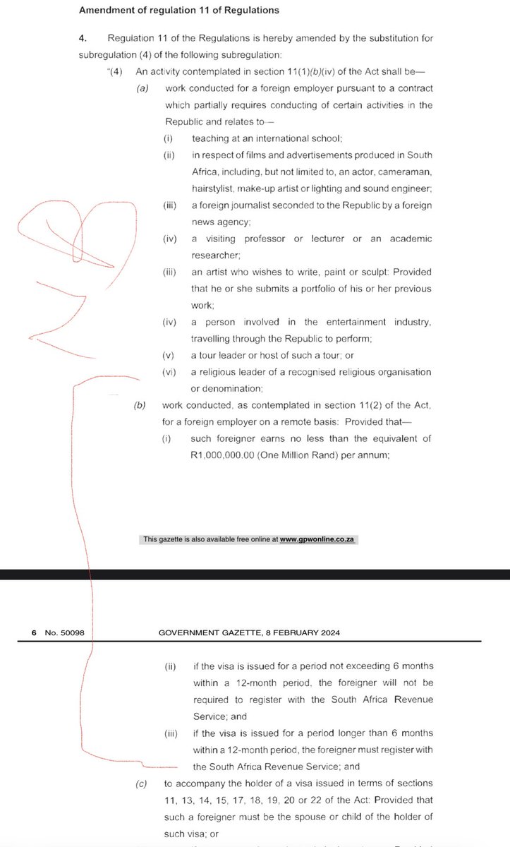 NtlanekaziZ's tweet photo. South Africa is planning on introducing a digital nomad VISA. The Draft Second Amendment of the Immigration Regulations, was published in the Government Gazette on 8 February 2024. The public has until 29 March 2024 to submit written submissions on the draft regulations!!🚨 https://t.co/Y4KaS8lRgN