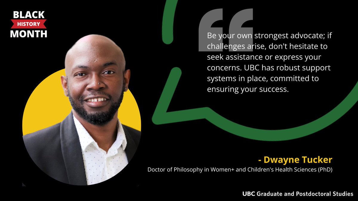 Dwayne Tucker says planning ahead for the week is crucial to help him balance academic responsibilities. One of the most meaningful initiatives he has worked on is the Effective Mentorship of Racialized Graduate Students (EMRGS) initiative. @d_toquor grad.ubc.ca/about-us/news/… 3/