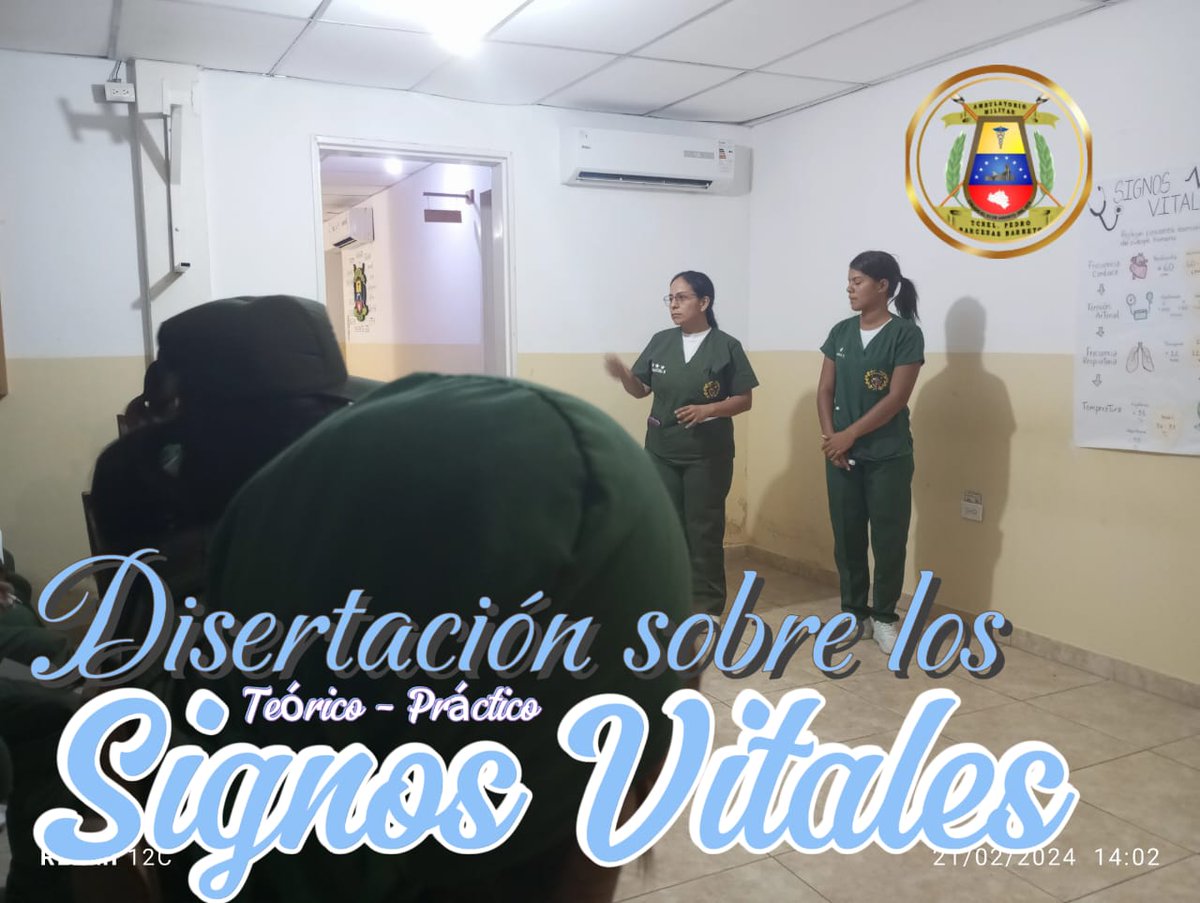 #21FEB||• Disertación sobre los Signos Vitales Teórico - Práctico  siguiendo las Variables, y el  Desarrollo del Sistema de Sanidad Militar, con respecto a la Estrella Virtuosa de la Dirección General De Salud
#ElPacienteEsNuestraRazónDeSer
#EnDigeSaludFANBVamosPorMás