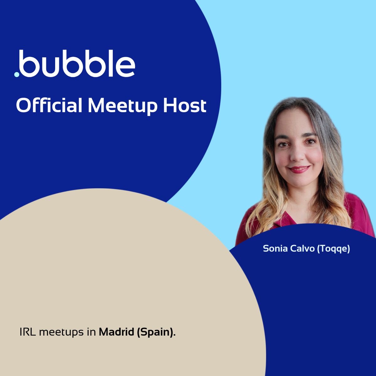 So glad to announce that I become a ⁦@bubble⁩ Official Meetup Host! #SaveTheDate for the kick-off event: it will be held on 21st March in #Madrid 🇪🇸 Come & meet other fellow Bubblers IRL! Save your spot now ➡ lu.ma/v2tvyaso