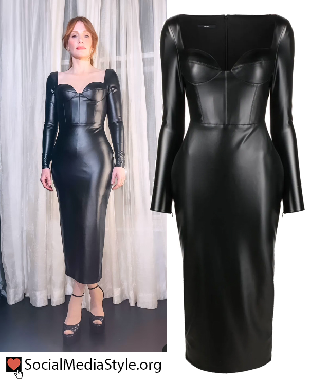 SMediaStyle's tweet image. Find out where you can buy Bryce Dallas Howard's black faux leather dress here: socialmediastyle.org/post/bryce-dal…
#BryceDallasHoward #AlexPerry #leatherdress #fauxleather #fauxleatherdress #mididress #bustierdress