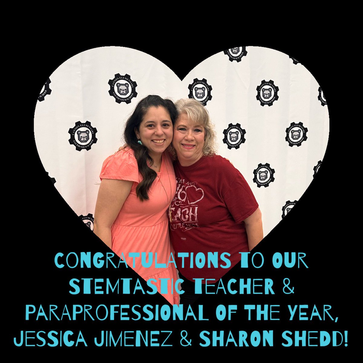 Dr. Tina Powers Garrett (@tinatagsit) on Twitter photo <a href="/canSTEM/">Cannon Cubs</a> is proud to announce our AMAZING Teacher & Paraprofessional of the Year! Congratulations, Jessica Jimenez & Sharon Shedd! ☮️❤️🐻 <a href="/canSTEM/">Cannon Cubs</a> is proud to announce our AMAZING Teacher & Paraprofessional of the Year! Congratulations, Jessica Jimenez & Sharon Shedd! ☮️❤️🐻