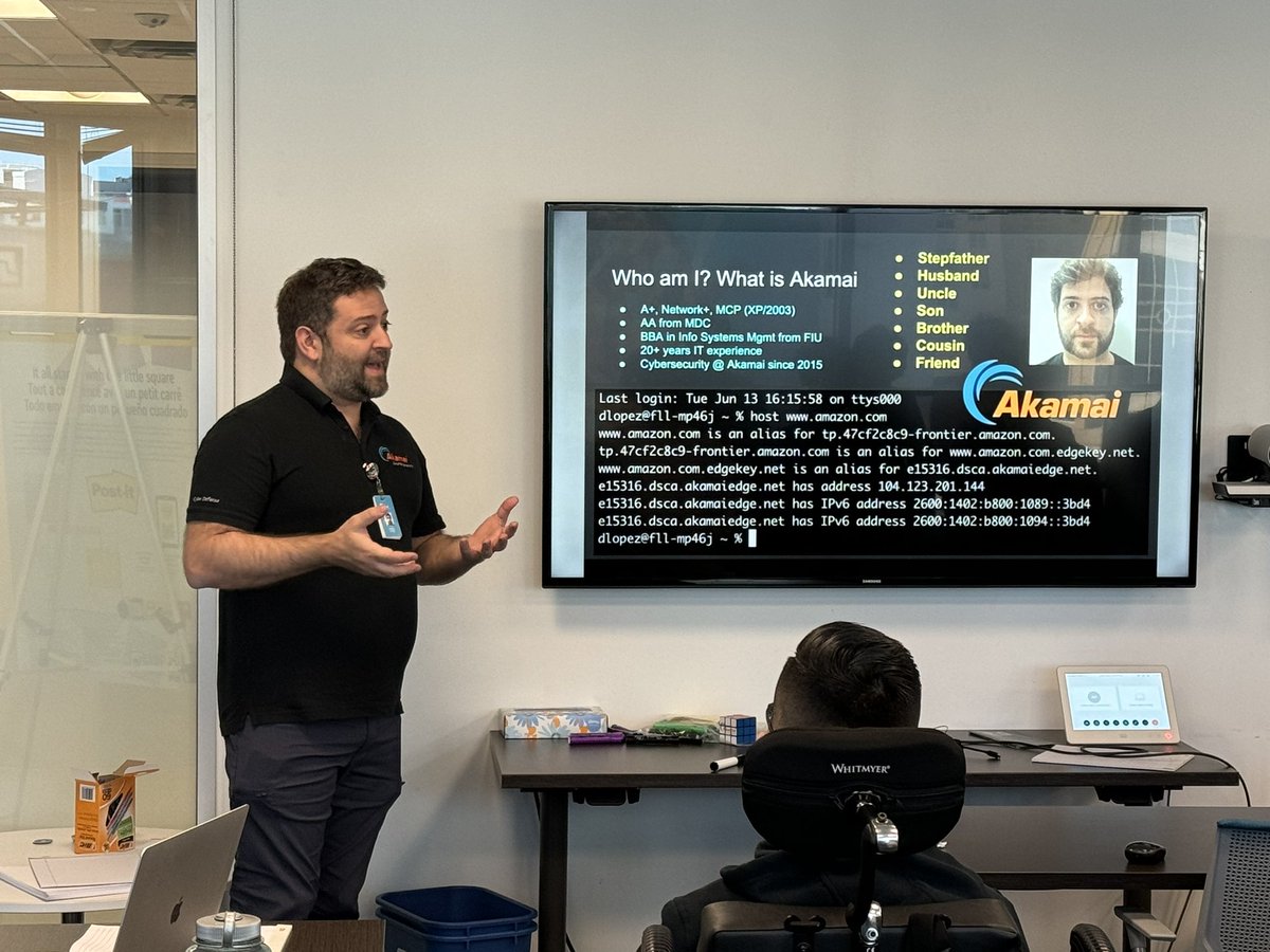 mlecITacad's tweet image. Work-Based Learning in Action! MLEC IT Club Jaguars at Akamai Technologies for  career exploration in Cybersecurity! @MLECJaguars @MLECPrin @TricheEugene @CTEMiami @drldiaz @NAFMiami @NAFCareerAcads @Akamai