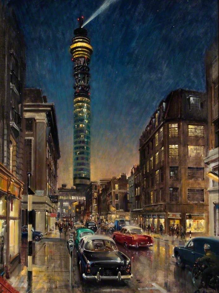 ArtGuideAlex's tweet photo. The Post Office Tower from Clipstone Street 1964
#TerenceTenisonCuneo https://t.co/Th9yVplCdI