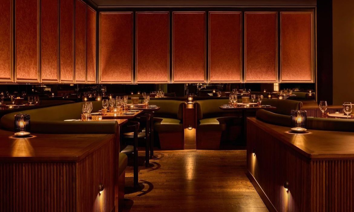 Love the lighting and lines of COQODAQ restaurant in NYC