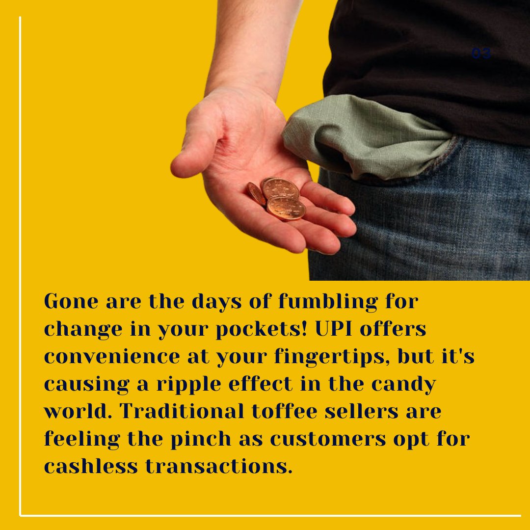 Knowunplugged's tweet photo. π¬ Sweet Success or Sour End? π¬
#UPIKillingToffeeBusiness #IndiaToffeeCrisis #DigitalPaymentImpact #CashlessTransactions #IndianEconomy #SmallBusinessesSuffering #FinancialDisruption #DigitalIndia #CashlessSociety #EconomicSetback https://t.co/UBsSKPySls