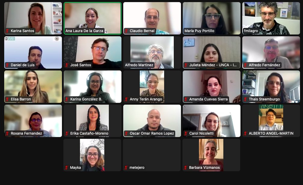 Reunión mensual de la red RINN22 estrenando página web: rinn22.com #nutricióndeprecisión #redes #investigación #teamwork