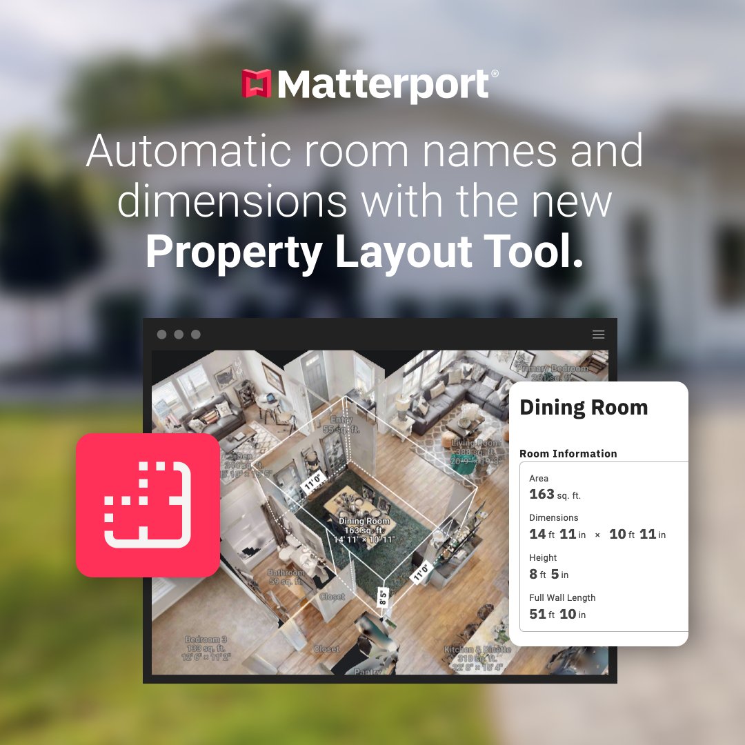 Instantly see a bird’s-eye view of your space with Matterport’s all-new Property Layout. Every room is fully editable with simple point-and-click tools, allowing you to intuitively reimagine the layout while maintaining accurate measurements: matterport.com/releases/2024-… #PropTech