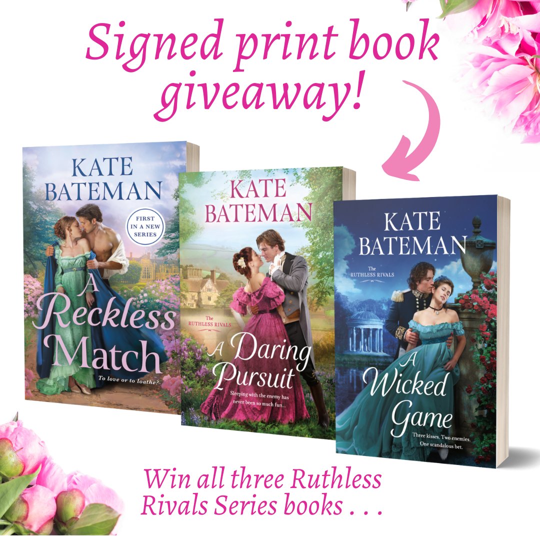 katebateman's tweet photo. Want the chance to win signed print copies of all three of my Ruthless Rivals series novels? Then make sure you're signed up to my newsletter for details. As ever, this contest is open worldwide. Good Luck! Subscribe to my newsletter here: https://t.co/Vj4Kv2kuSt https://t.co/MV20QufGvf