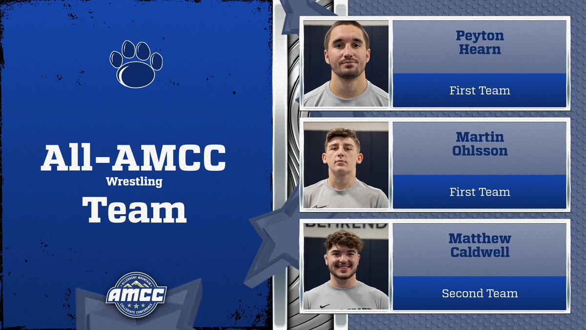 Congratulations to these three on being named to the <a href="/AMCCsports/">AMCC Sports</a> Wrestling All-Conference Team!