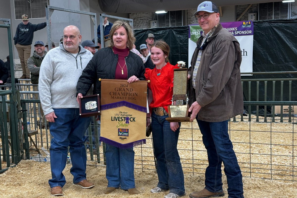 MLeeLSUAg1's tweet photo. The 89th Annual LSU AgCenter Livestock Show was a remarkable event. Thank you to everyone who invested so much into building the future of our youth and state! Let's keep #WinningForLouisiana together! 🐄🏆 https://t.co/xEmbxZYMUz