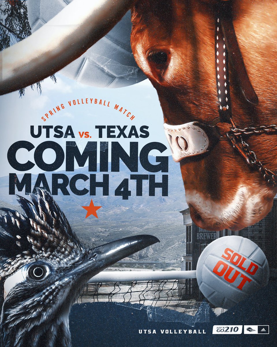 🚨SOLD OUT 🚨

We have officially #PackedTheConvo for our March 4th match against two-time defending NCAA Champion Texas ‼️

#BirdsUp 🤙 | #LetsGo210