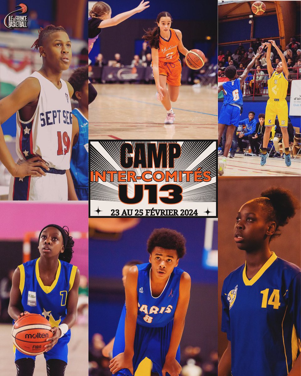 Le Camp Inter-Comités U13 aura lieu à Athletica (CDFAS Eaubonne) du 23 au 25 février. 🗓️

👋🏼Ce camp rassemblera 30 joueuses et 34 joueurs nés en 2011/2012 issus de nos 8 sélections départementales. 

#basket #basketidf