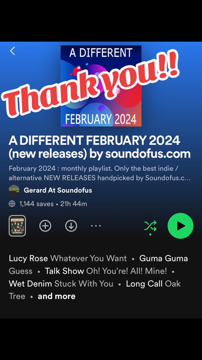 BulletsnOctane1's tweet photo. Thank you @soundofus for your continued support!! π¨ππ¨#playlist #spotifyplaylist #bulletsandoctane #newmusic #spacelordsymphony #punk #rocknroll #music #bands #musicfestival #soundofus https://t.co/oJBnIqH6GU