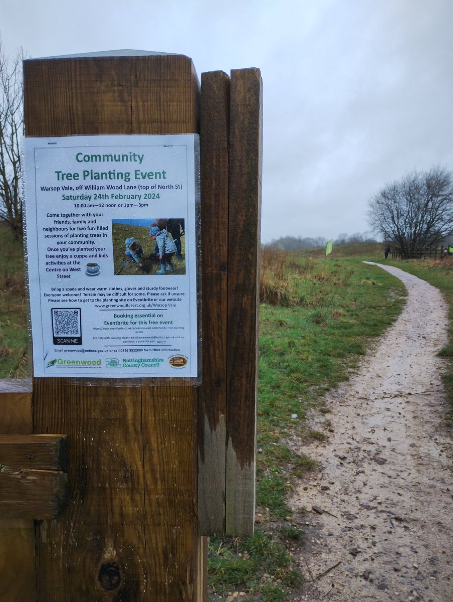 Rainy today but it's going to be better weather on Saturday so come and join us for a @WarsopVale community tree planting day to #plantmoretrees @CommForests eventbrite.co.uk/e/warsop-vale-…