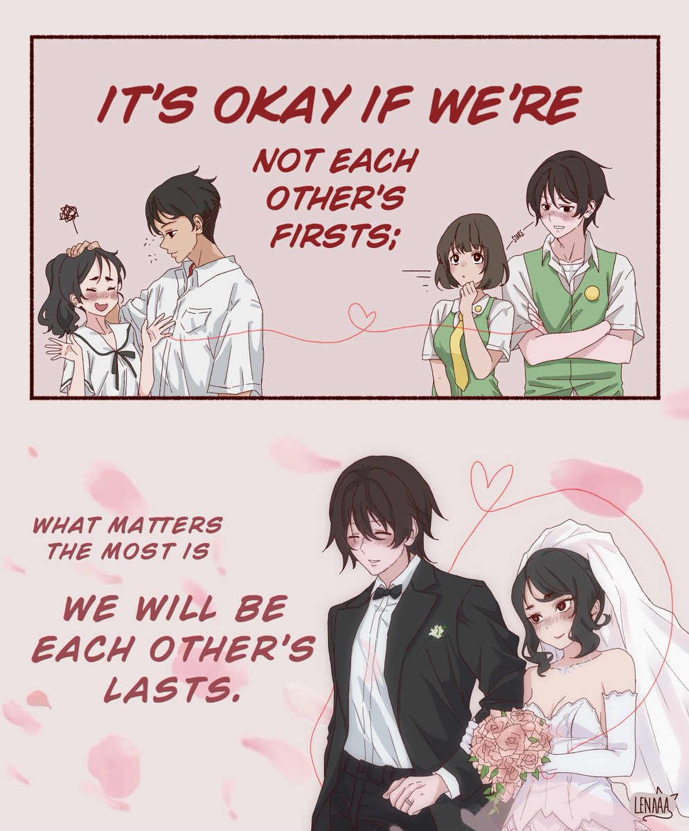 lenaleechi's tweet photo. "Being someone's first love may be great, but to be their last is beyond perfect."

and yes we're dating to marry idgaf who u had feelings for back then, u look better with me anyway https://t.co/eFjN9Y53gr