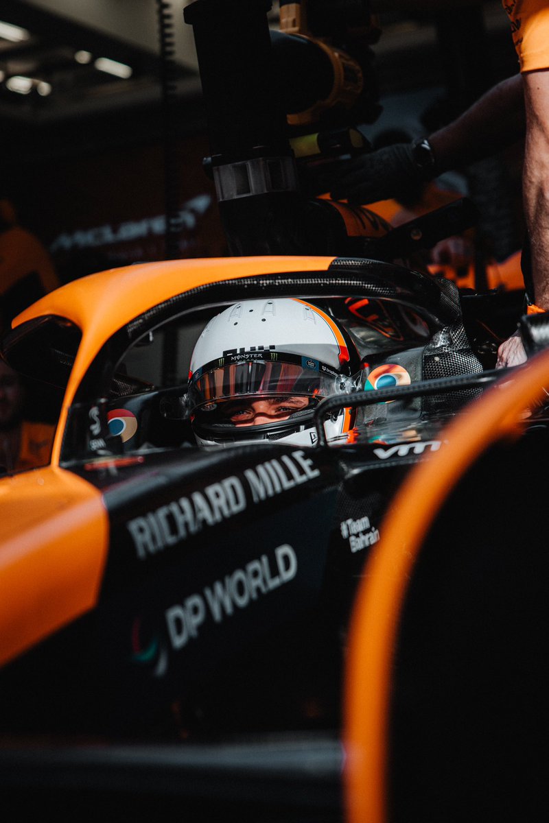 LandoNorris's tweet photo. solid first day back https://t.co/MjASK8trAV