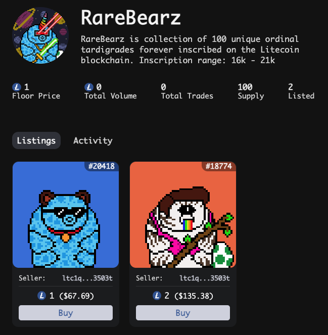 RareBearz have landed on <a href="/chikun_market/">Chikun Market | Litecoin Ordinals</a> ❤️🤝

chikun.market/collections/ra…