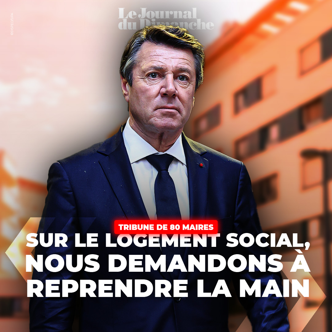 leJDD's tweet photo. [Tribune] Christian Estrosi et 80 maires : "Sur le logement social, nous demandons à reprendre la main"

113 élus locaux, dont 80 maires, demandent à reprendre la main autour de 3 principes : la concertation, la différentiation et le mérite.

🔗 Tribune : https://t.co/A1fW4TXrQq https://t.co/Ta0U3ssndn