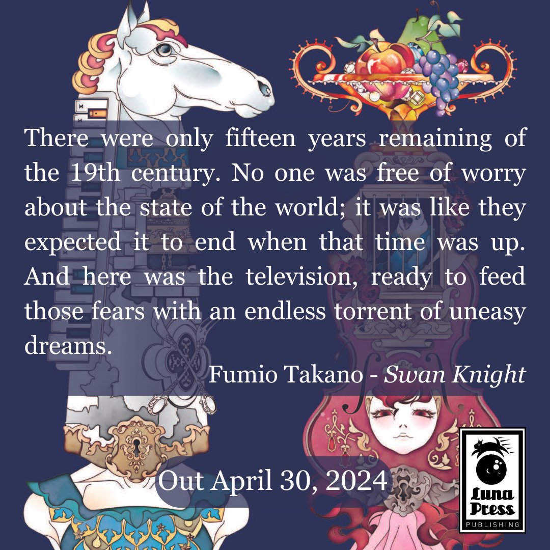 Discover the wonderfully weird world of Swan Knight by Fumio Takano #Translation by Sharni Wilson Cover Art by #japaneseartist Kashima. OUT April 30. Pre-order: lunapresspublishing.com/product-page/s… #lunapresspublishing #lunaproudparents #japanesefiction #booksintranslation #lunaproudparents