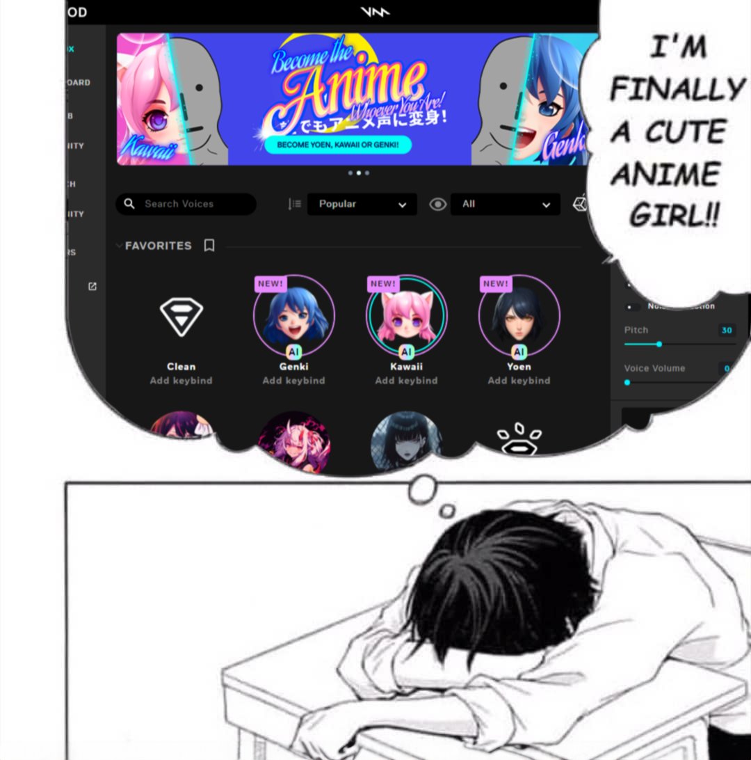 voicemod's tweet photo. GO AND TRY THE NEW ANIME VOICES https://t.co/1SAnkJ6Cbb