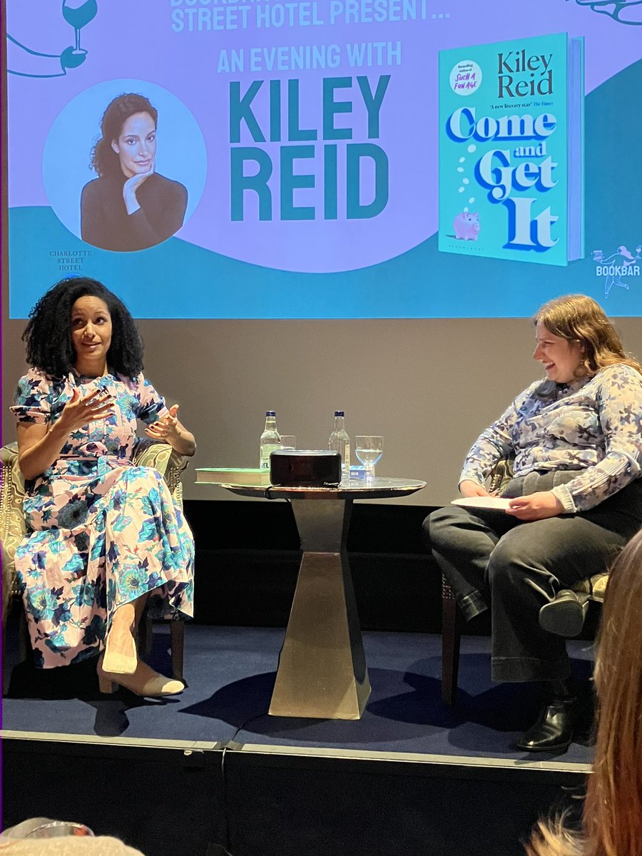 ‘I wanted to have an atmosphere of youth … I’m obsessed with normalcy. I just want to write about normal people’ So thrilled this final UK event with @kileyreid is full of such joy. Thanks to @BookBarUK @Firmdale_Hotels #ComeandGetIt @BloomsburyBooks