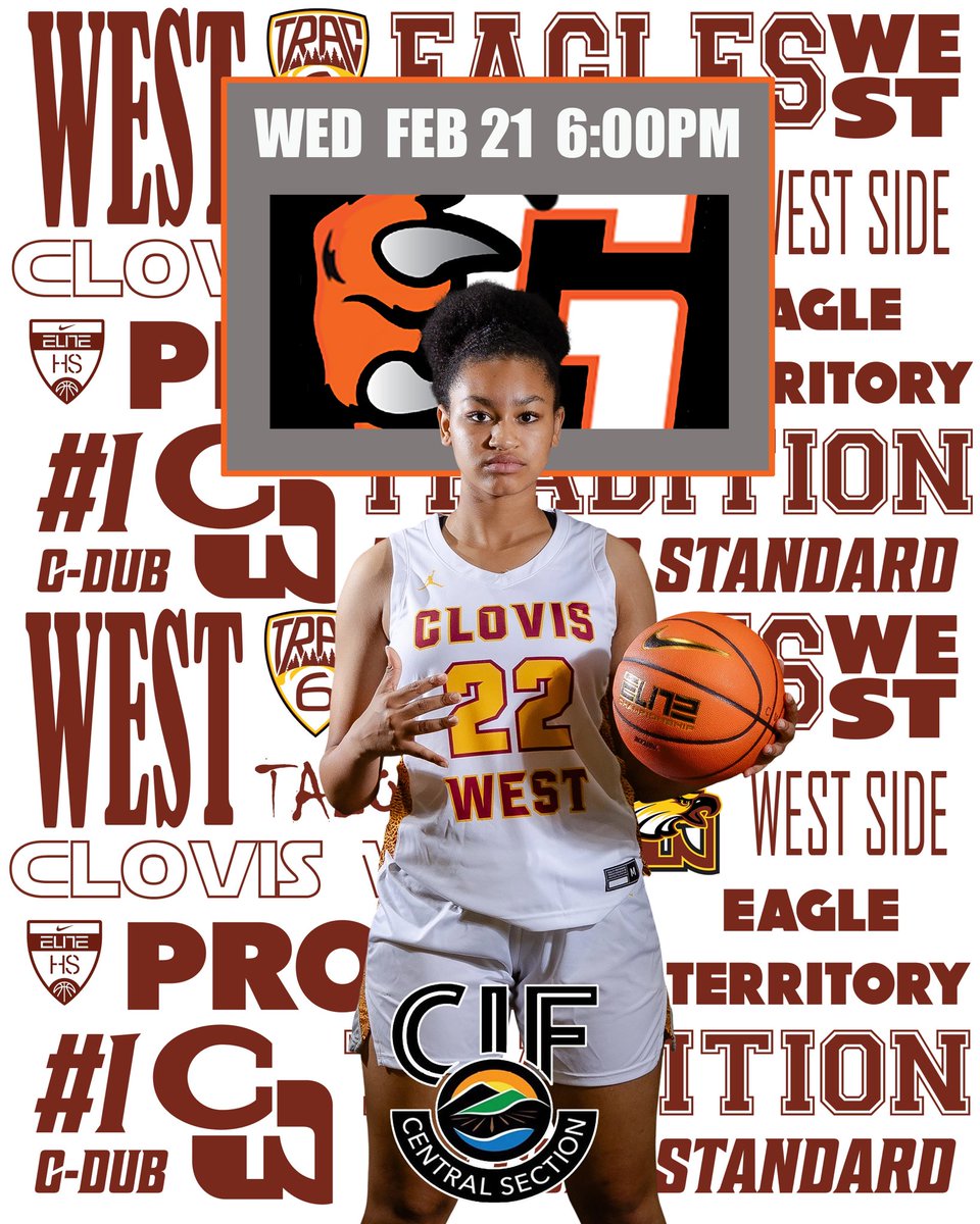CWGirlsBball's tweet photo. CIF CENTRAL SECTION
DIVISION 1 FINAL 4️⃣
CW vs Central
6:00PM tonight
@TheNest
Come pack The Nest and give these girls the home court crowd they deserve! Winner goes to Selland this Saturday!
See you then!
#TalonsUp
#RoadToSelland
#Chasing12💍 https://t.co/gweZLfmE8p