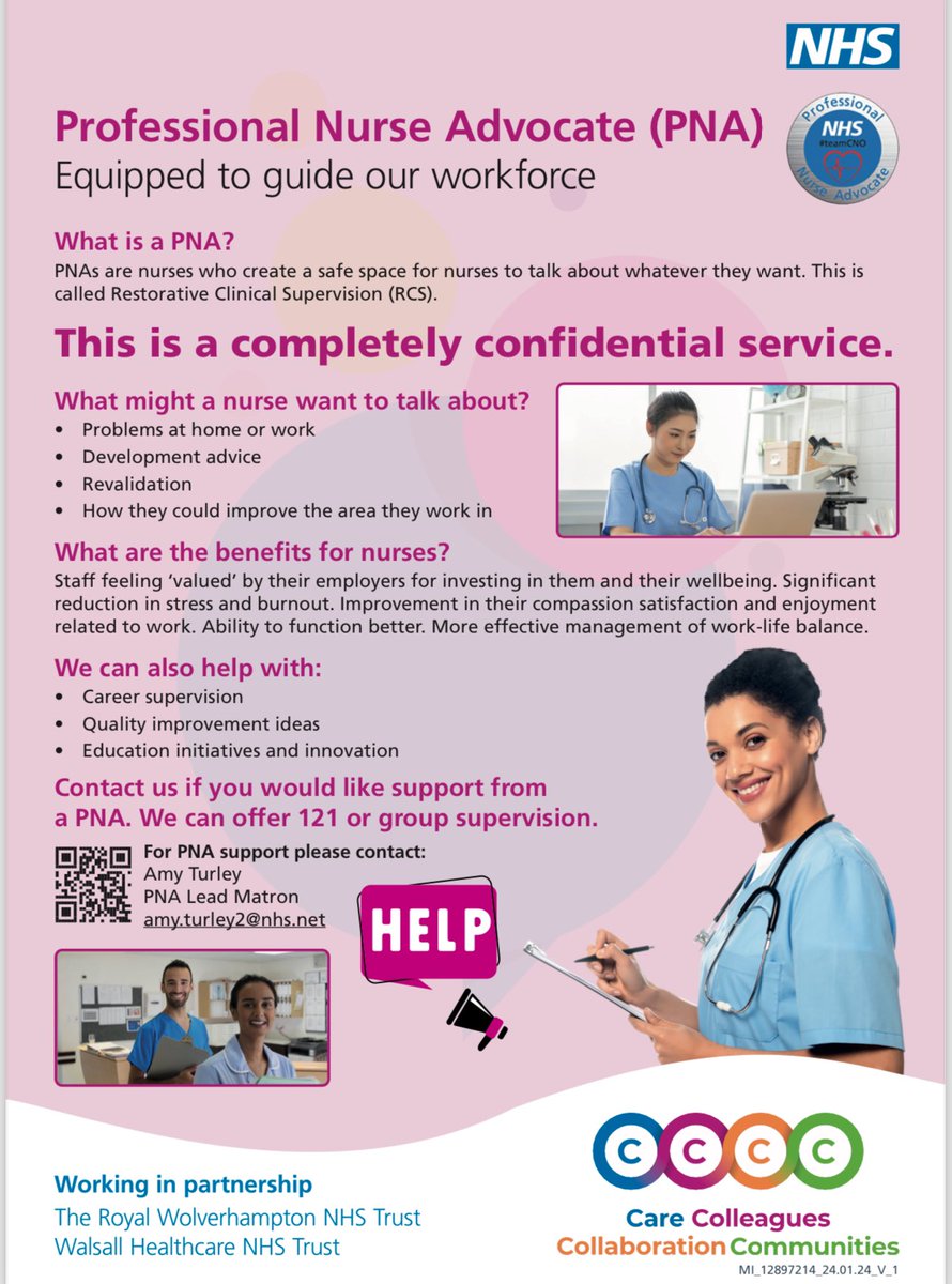 The PNA service @RWT_NHS can provide a safe confidential space for RNs to discuss any issues they might be facing. To access this service please see details below 🤝