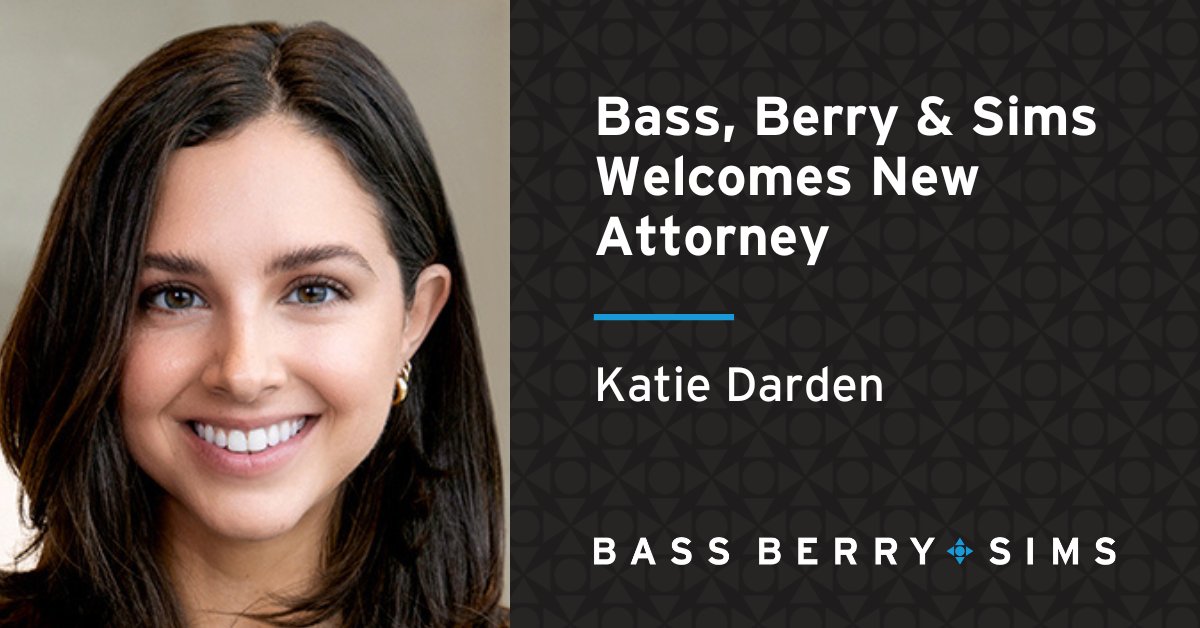 BassBerryHealth's tweet photo. We welcome Katie Darden, a graduate of @vanderbiltlaw, to the firm. Katie provides #healthcare regulatory and transactional counsel as it relates to mergers, acquisitions, compliance and operational matters. Read more: https://t.co/oy7HiASvjV
#BBSBoost https://t.co/EfAadOAmmZ