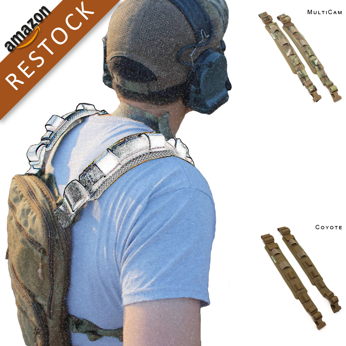 MissionSpec1's tweet photo. PackStraps-Enhanced are back in stock on the Amazon store in MultiCam and Coyote. Ready to ship right now.
https://t.co/ursUdv2n9O
https://t.co/rwjKh54uEY
#MissionSpec #chestrig #Military #LawEnforcement #Milsim #Airsoft #Police #MultiCam #Coyote498 #TacticalGear https://t.co/jVslAOYmHX