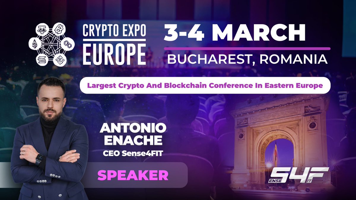 I’m thrilled to announce that Sense4FIT is partnering with <a href="/CryptoExpoEu/">CryptoExpoEurope</a>, set to be the largest Web3 event in Romania this March 3rd and 4th. It’s shaping up to be an incredible gathering, with over 1,500 enthusiasts, groundbreaking projects, and insightful speakers converging in