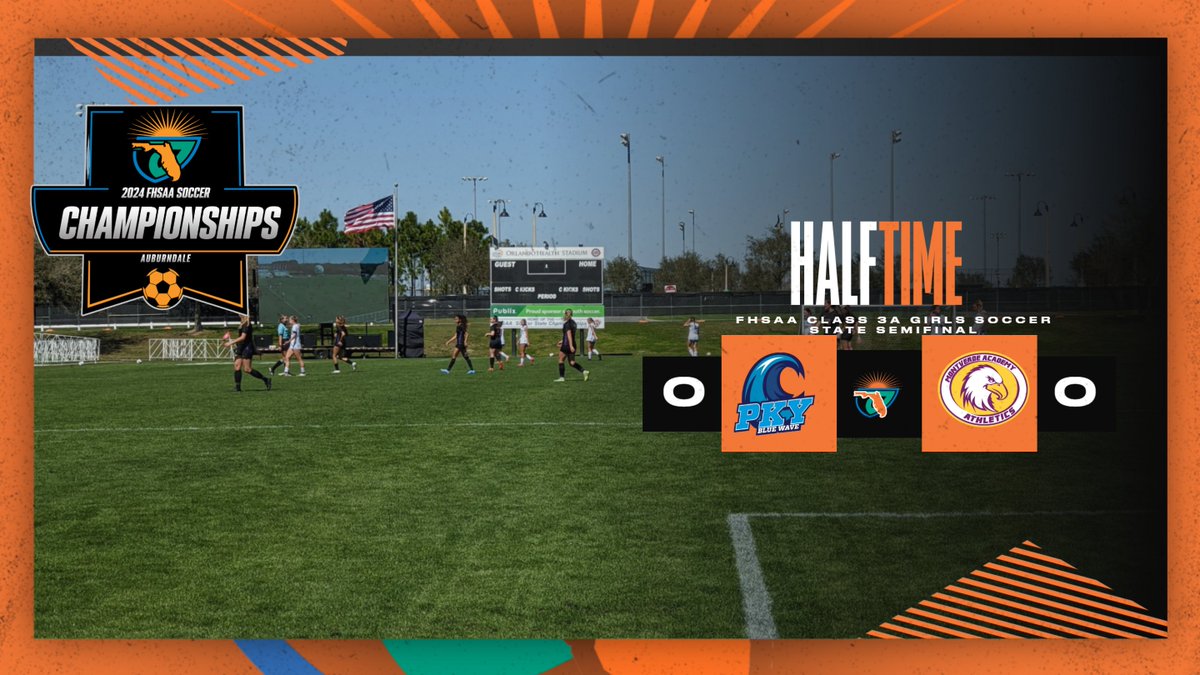 ⚽️🏆 #FHSAA Class 3A Girls Soccer State Semifinal: We are tied at the half! @pkygirlssoccer -0 @mvaeagles -0 Who will advance to the Class 3A State Championship? #FHSAAStateChampionships #Class3A