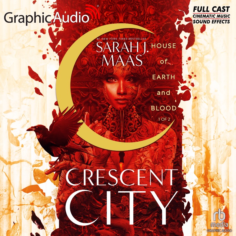 GraphicAudio's tweet photo. NEW SERIES! Crescent City 1: House of Earth and Blood (1 of 2) by @SJMaas at GraphicAudio. The story of half-Fae and half-human Bryce Quinlan as she seeks revenge in a contemporary fantasy world of magic, danger, and searing romance #crescentcity #houseofearthandblood #dramatized
