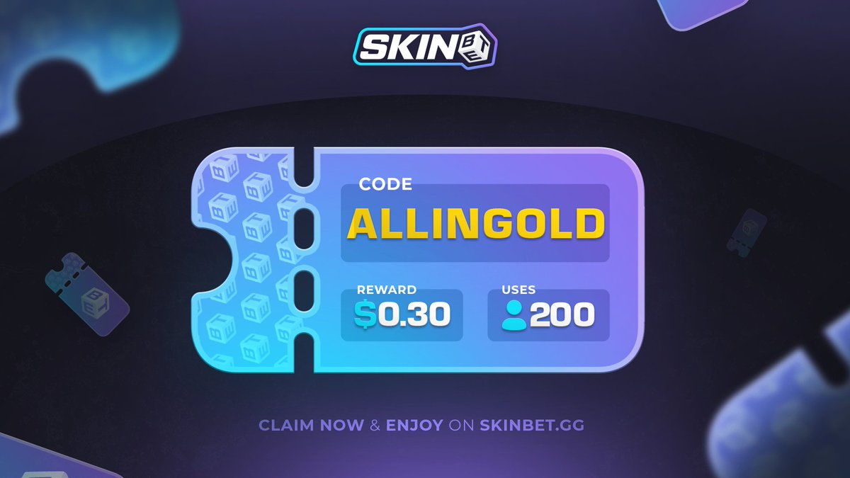 skinbetgg's tweet photo. 🎫 Use code "allingold" for $0.30 free!  

🙈Only 200 uses &amp; lvl 5+

👉 Redeem it here https://t.co/HT0ZYgMLXh https://t.co/wiUnrp9Ttb
