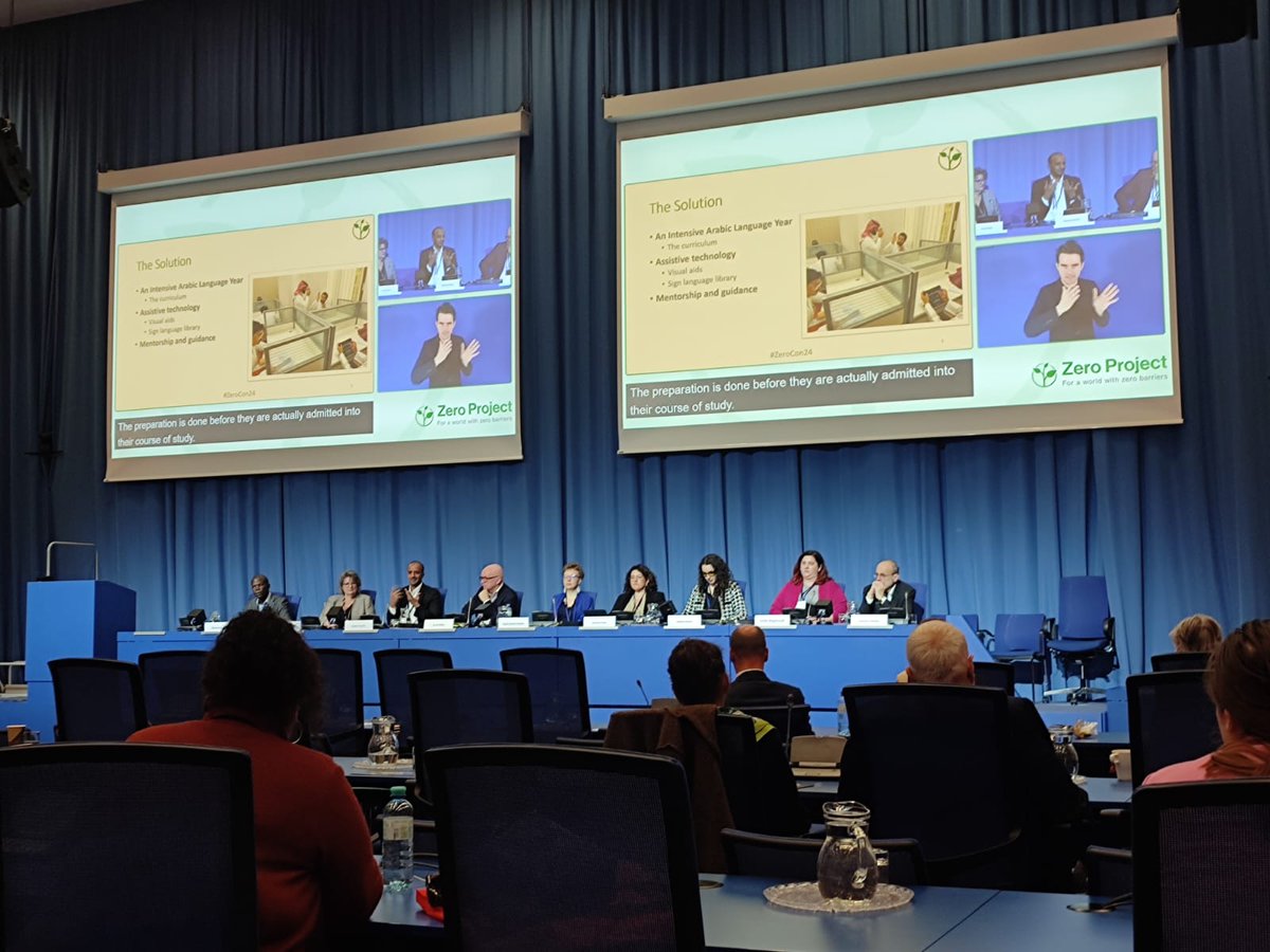 InDashboard's tweet photo. Excellent kickoff to the @Zeroprojectorg conferences!  Innovative projects and enthusiastic colleagues are paving the way for new alternatives to enable full participation of people with disabilities.  

#ZeroCon24 #ZeroBarriers #DisabilityInclusion #Inclusion #PwD https://t.co/TicZy2tdes