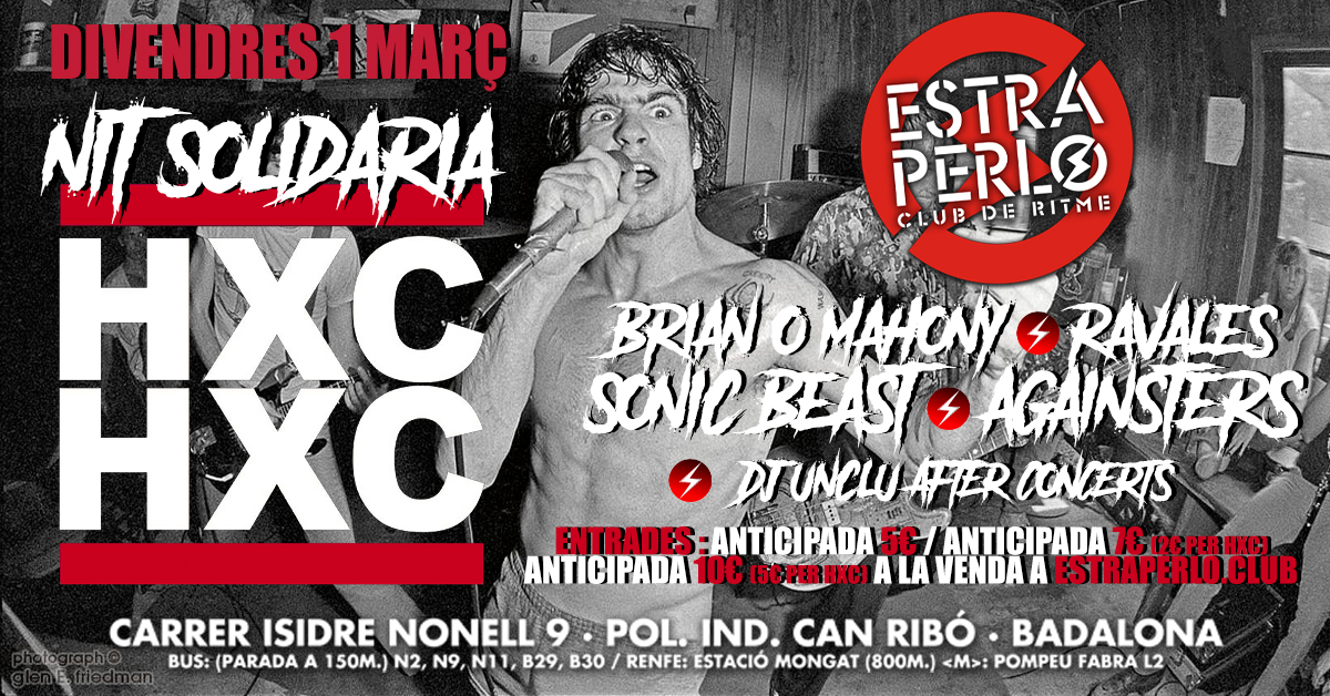 EstraperloClub's tweet photo. 01/03/2024 ⚡️ 𝐍𝐈𝐓 𝐒𝐎𝐋𝐈𝐃À𝐑𝐈𝐀
🅷🅲🆇🅷🅲 📍 @EstraperloClub 

#FUCKCANCER ‼️ Nit solidària en l'Estraperlo en suport als nostres amics de 🅷🅲🆇🅷🅲 i la seva gran causa🤍

🎟️ 𝐄𝐍𝐓𝐑𝐀𝐃𝐄𝐒 / TICKETS  𝐉𝐀 𝐀 𝐋𝐀 𝐕𝐄𝐍𝐃𝐀 𝐀 : https://t.co/EjxU9jLp1h 🎟️

#HCXHC https://t.co/h9zCZsatZL