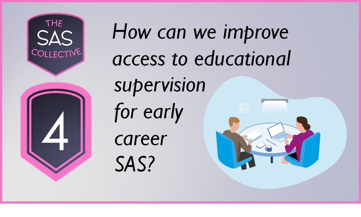 theSAScollect's tweet photo. 𝗤𝘂𝗲𝘀𝘁𝗶𝗼𝗻 𝟰.
How can we improve 𝙖𝙘𝙘𝙚𝙨𝙨 𝙩𝙤 𝙚𝙙𝙪𝙘𝙖𝙩𝙞𝙤𝙣𝙖𝙡 𝙨𝙪𝙥𝙚𝙧𝙫𝙞𝙨𝙞𝙤𝙣 for early career SAS?
#SASsix https://t.co/e1kFu25fGH