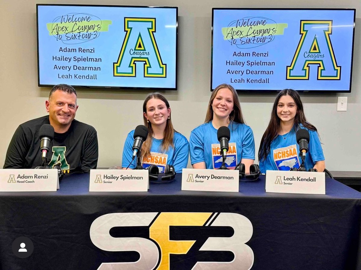 Catch us on the @SF3Softball podcast as we get ready to kick off our season as @spielman_hailey, @leah_kendall3, @adearman2024, and @THEAdamRenzi speak about the upcoming season. podcasts.apple.com/us/podcast/six… @apexcougarclub @apexhsathletics @ApexHighSchool