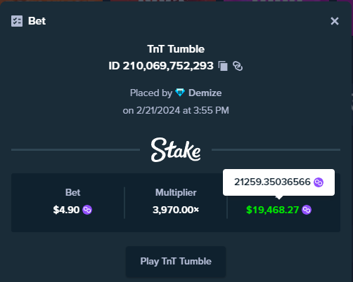 demize21's tweet photo. LFG! @StakeEddie @Stake We Do This!!! https://t.co/iak8dWF83n