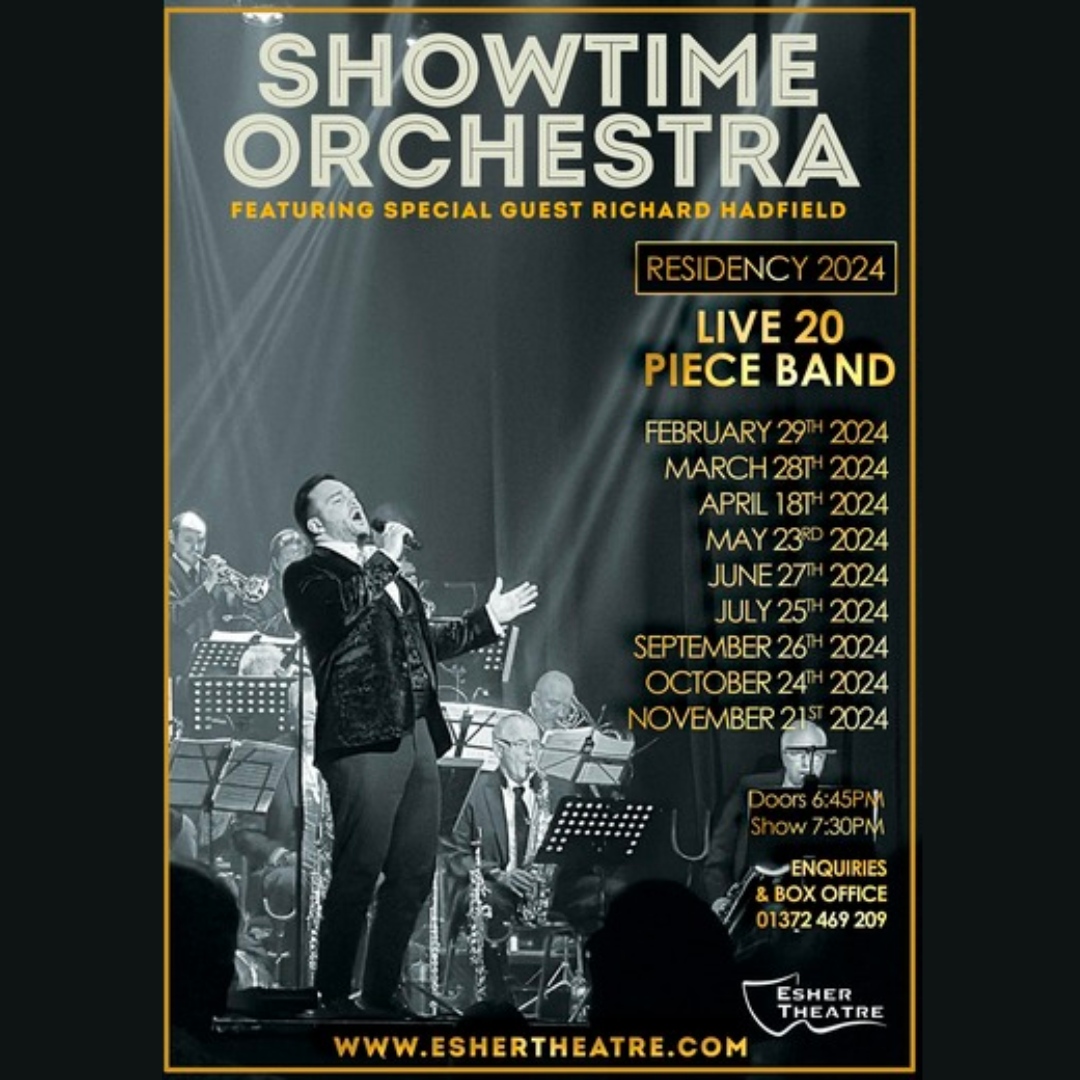 On February 29th, Esher Theatre proudly presents Showtime Orchestra, our in-house residency for 2024. Be enchanted by the wonderful vocals of our resident singers and the rhythm of our 20-piece professional orchestra.🎷🎙️ #ShowtimeOrchestra #EsherTheatre