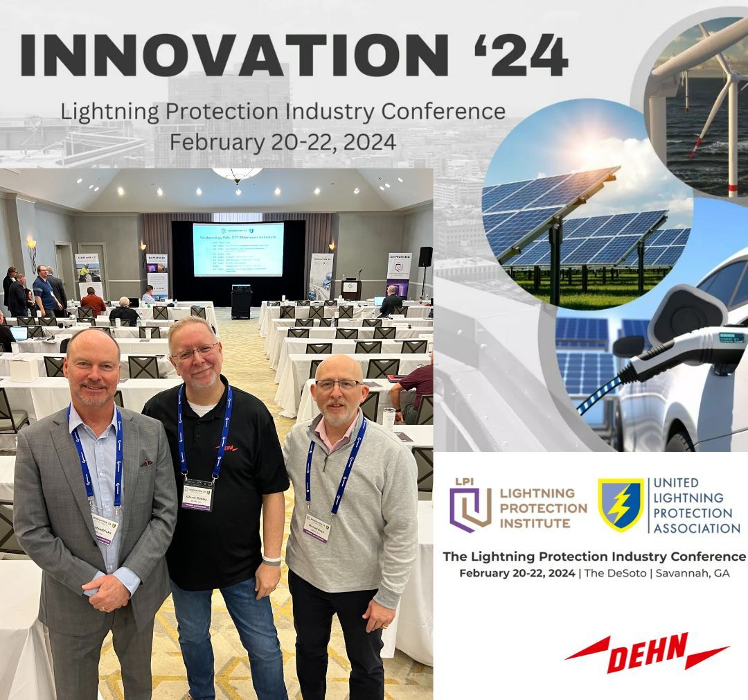 Mark Hendricks, Chuck Cooley, and Michael Boyd are enjoying their experience at INNOVATION '24! Don't miss the chance to engage with our team and discover how our innovative products and solutions can benefit you! 

#INNOVATION24 #LPI #ULPA #surgeprotection #DehnProtects