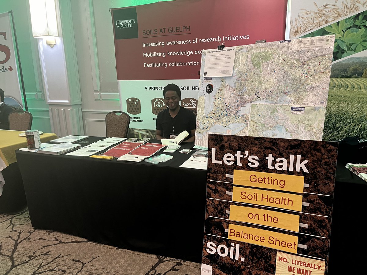 Great start to the #ifao2024.  Talking (and listening) about Soil and broader farm management.  <a href="/OntAg/">Farms.com Ontario</a> <a href="/SEDRD/">SEDRD</a> <a href="/UofG_SES/">School of Environmental Sciences</a>