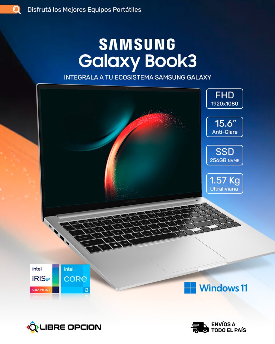 ¿Buscás potenciar tu productividad y creatividad? Descubrí la Samsung Galaxy Book3, la compañera ideal para tus aventuras digitales. 

Con su diseño ultraligero y pantalla impresionante, es perfecto tanto para el trabajo como para el entretenimiento.

#samsung