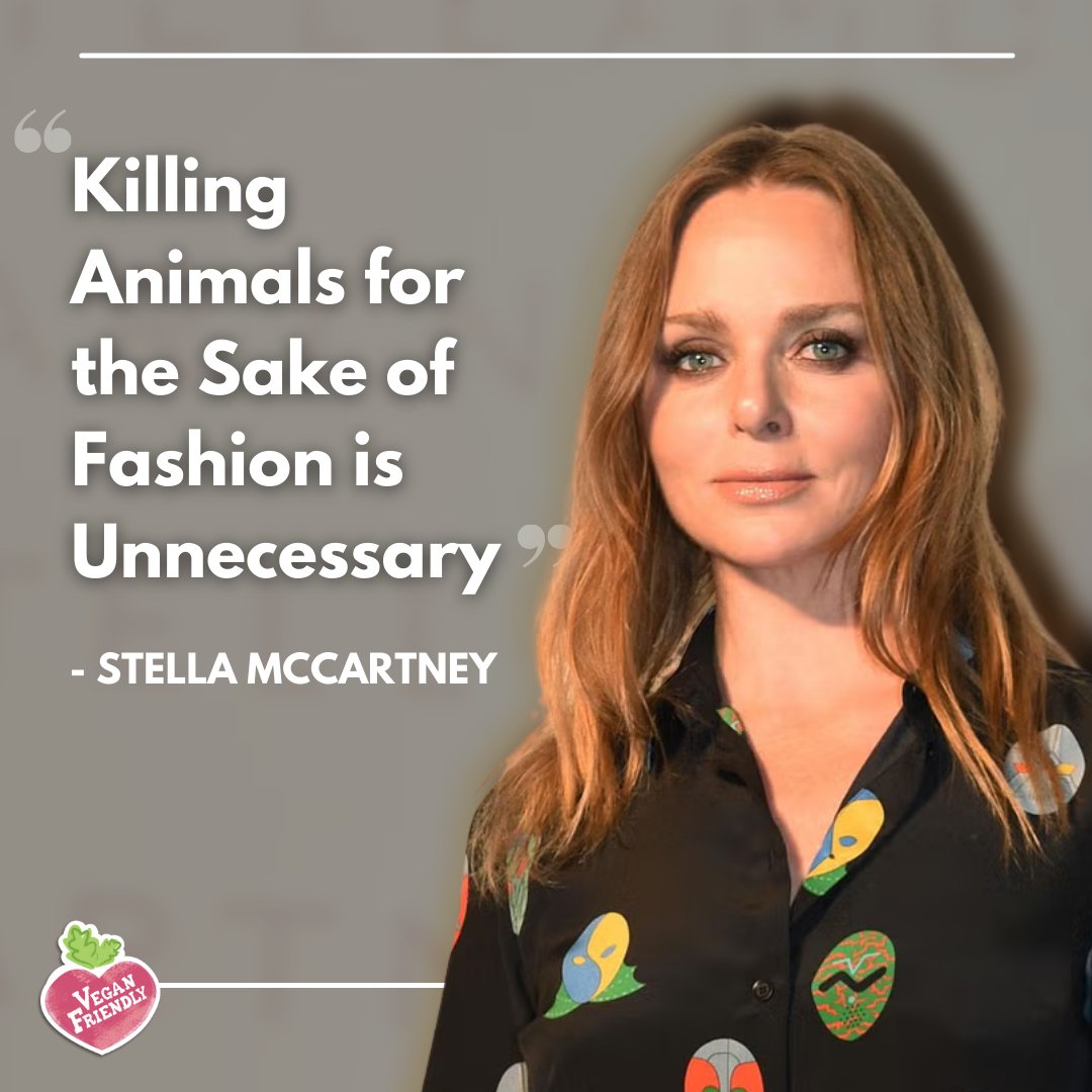Fashion should never mean a sacrificing life 🖤 

Stella McCartney has never used leather, feathers, fur or skin since day one. By taking this stance, she is the proof it is possible to create beautiful luxury products that are cruelty-free!